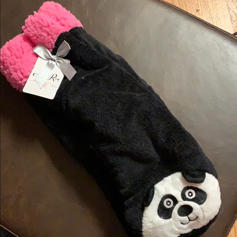 New Alexa Rose Plush Panda socks